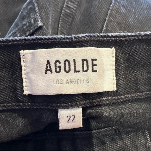 AGOLDE-High Rise 90’s Fit Distressed Jeans (Size:22) - Picture 13 of 13